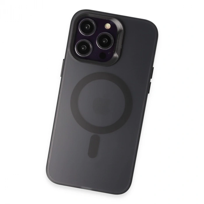 Joko İphone 15 Pro Max Kılıf Mateks Magsafe Kapak - Siyah