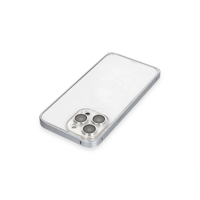 Joko İphone 15 Pro Metal Bumper Mat Kapak - Gri