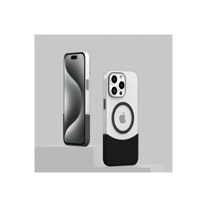 Joko İphone 16 Pro Max Carbon Puzzle Magsafe Kapak - Siyah