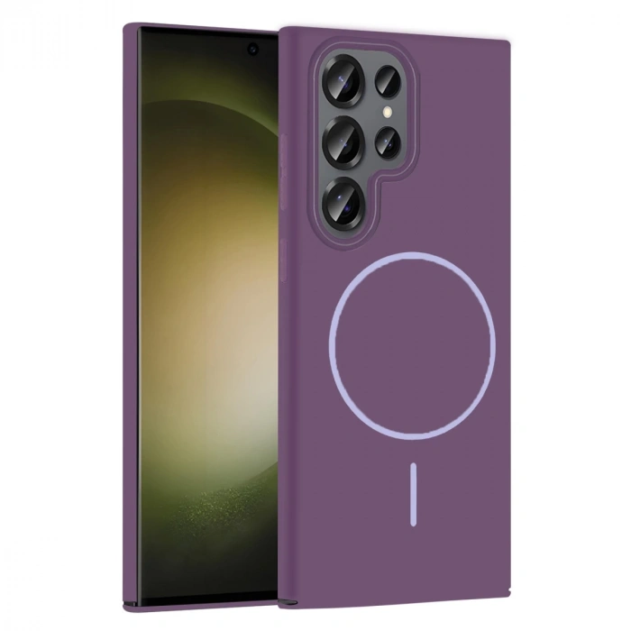 Joko Samsung Galaxy S24 Ultra Broş Magsafe Kapak - Mor
