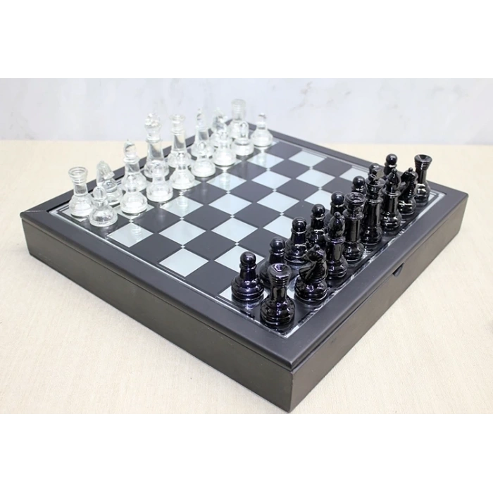 Kutulu Cam Satranç Seti Alk3531