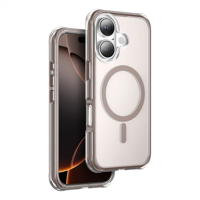 Onegif Apple İphone 16 Hulk Magsafe Kapak - Çöl Titanyum