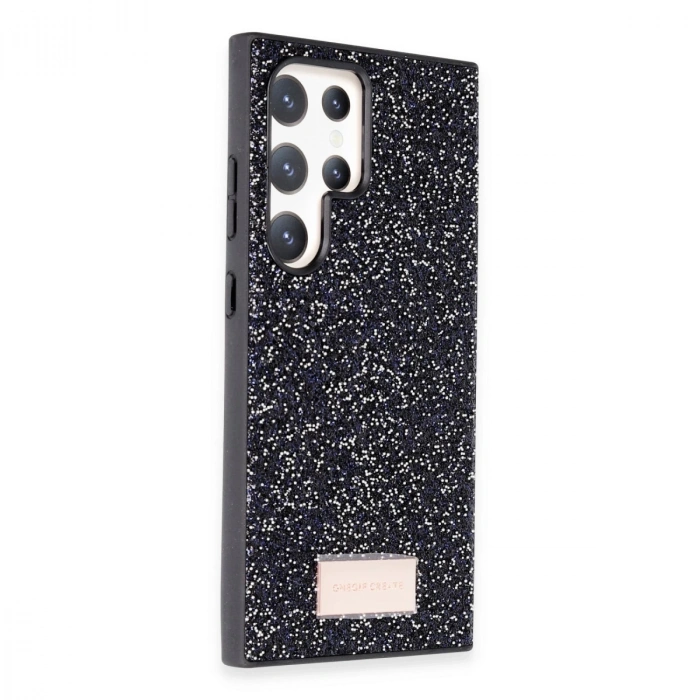 Onegif Samsung Galaxy S23 Ultra Bright Simli Kapak - Siyah