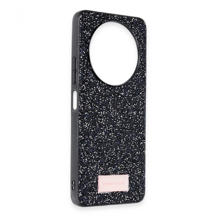 Onegif Xiaomi Redmi A3 4g Bright Simli Kapak - Siyah