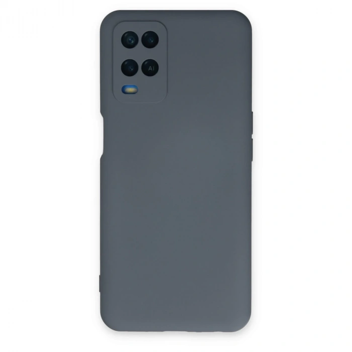 Oppo A54 4g Kılıf Nano İçi Kadife Silikon - Gri