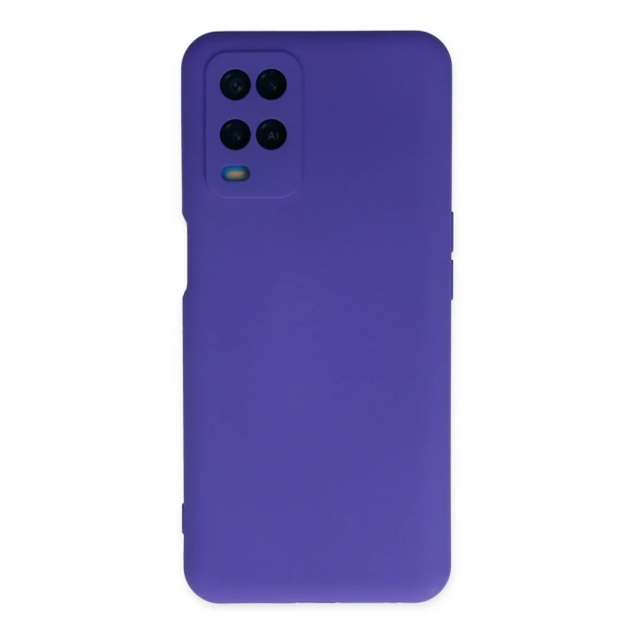 Oppo A54 4g Kılıf Nano İçi Kadife Silikon - Mor