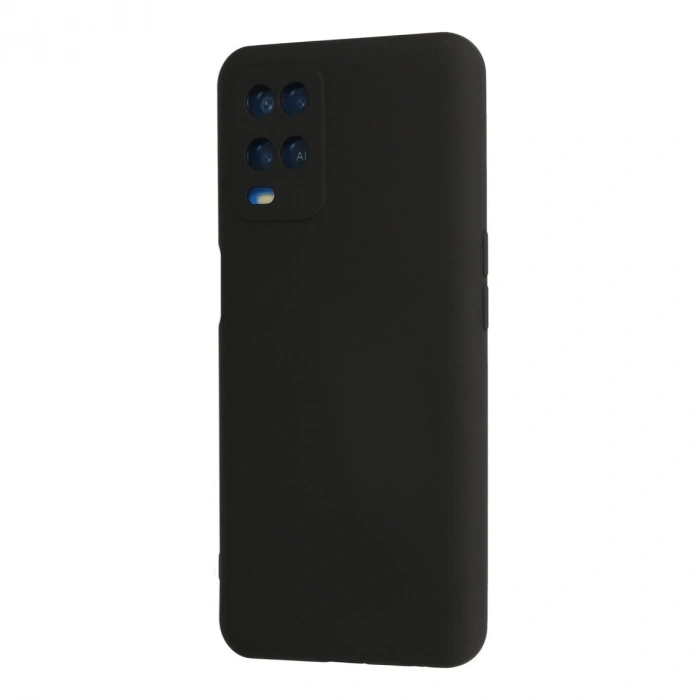 Oppo A54 4g Kılıf Nano İçi Kadife Silikon - Siyah