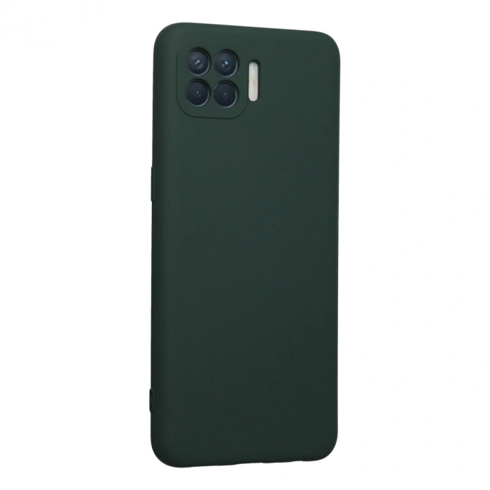 Oppo Reno 4 Lite Kılıf Nano İçi Kadife Silikon - Koyu Yeşil