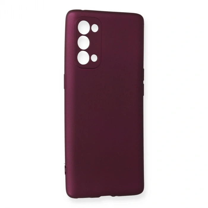 Oppo Reno 5 Pro Kılıf First Silikon - Mürdüm