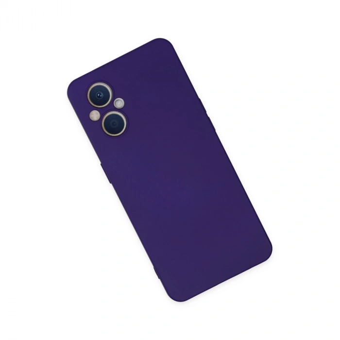Oppo Reno 7 Lite Kılıf Nano İçi Kadife Silikon - Mor