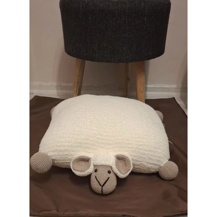 Pofuduk Kuzu Yastık / Oyuncak – El Yapımı, Yumuşacık ve Renkli!