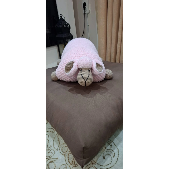 Pofuduk Kuzu Yastık / Oyuncak – El Yapımı, Yumuşacık ve Renkli!