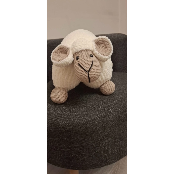 Pofuduk Kuzu Yastık / Oyuncak – El Yapımı, Yumuşacık ve Renkli!