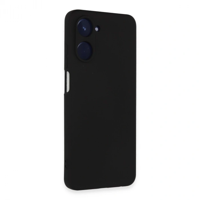 Realme 10 4g Kılıf Nano İçi Kadife Silikon - Siyah