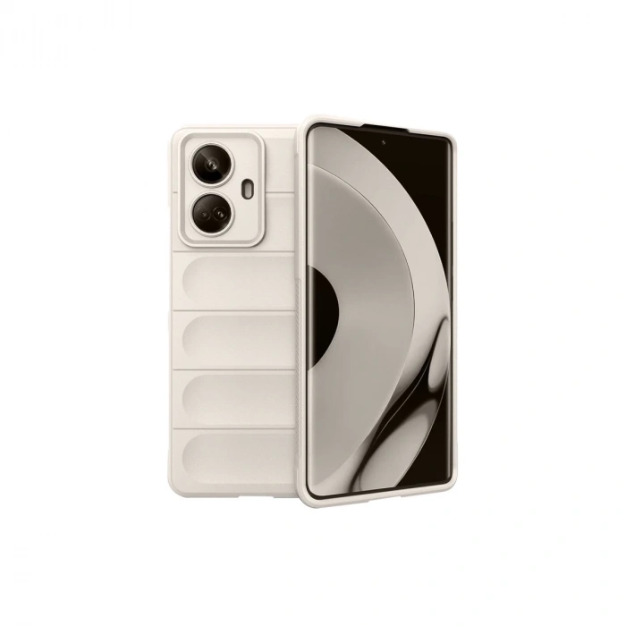 Realme 10 Pro 5g Kılıf Optimum Silikon - Krem