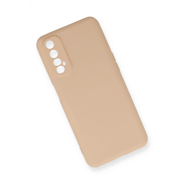 Realme 7 Kılıf Nano İçi Kadife Silikon - Pudra