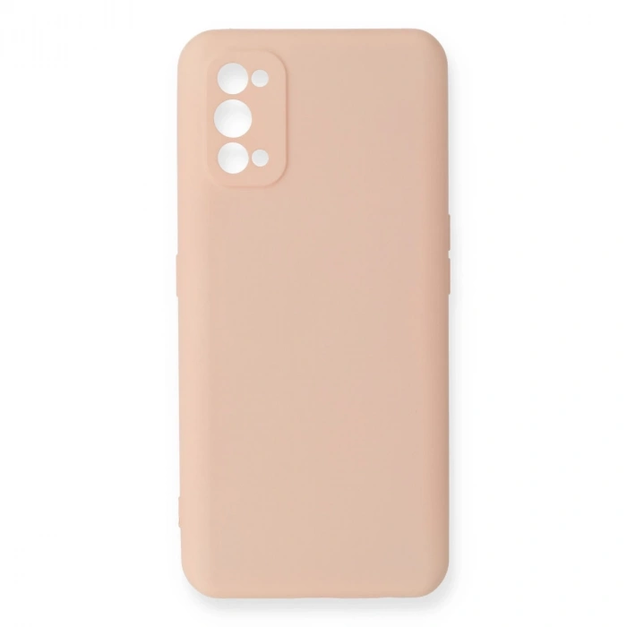 Realme 7 Pro Kılıf Nano İçi Kadife Silikon - Pudra