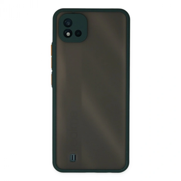 Realme C11 2021 Kılıf Montreal Silikon Kapak - Yeşil