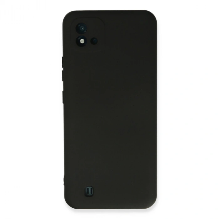 Realme C11 2021 Kılıf Nano İçi Kadife Silikon - Siyah