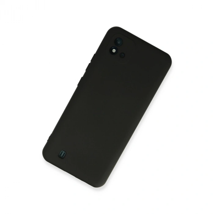 Realme C11 2021 Kılıf Nano İçi Kadife Silikon - Siyah