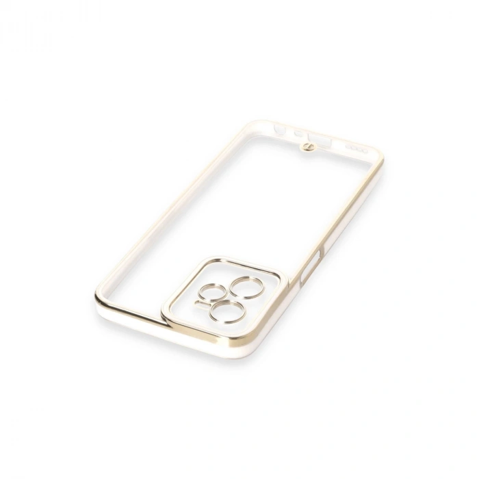 Realme C35 Kılıf Liva Lens Silikon - Beyaz