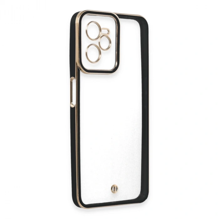 Realme C35 Kılıf Liva Lens Silikon - Siyah