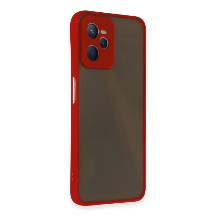 Realme C35 Kılıf Montreal Silikon Kapak - Kırmızı