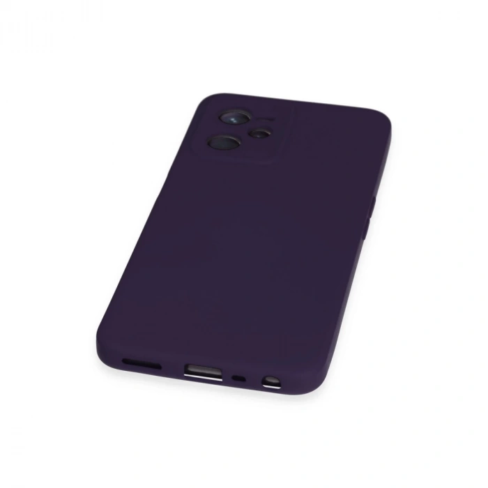 Realme C35 Kılıf Nano İçi Kadife Silikon - Mor