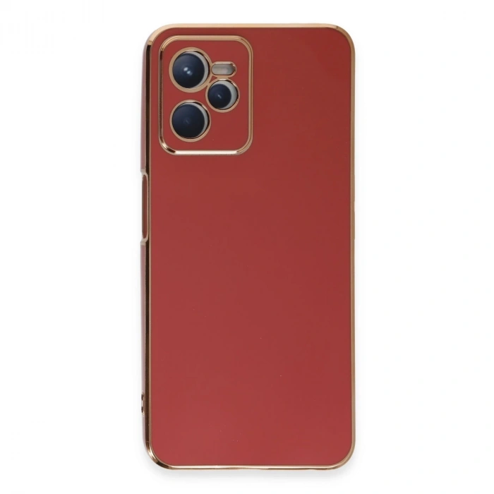 Realme C35 Kılıf Volet Silikon - Kırmızı