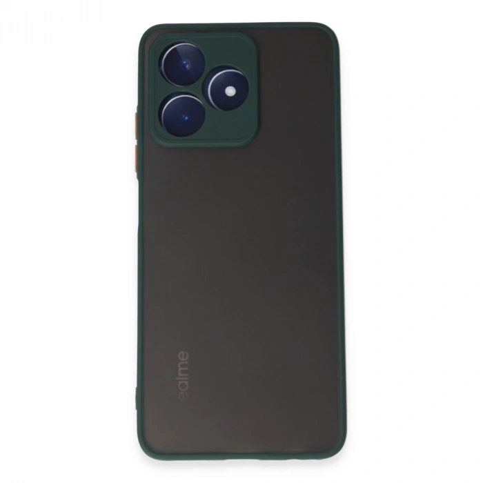 Realme C53 Kılıf Montreal Silikon Kapak - Yeşil