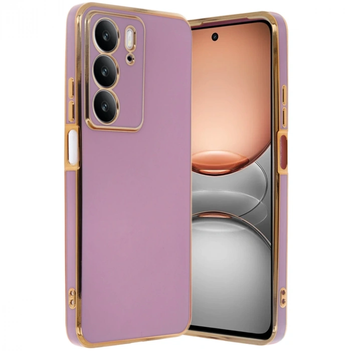 Realme C75 4g Kılıf Volet Silikon - Mor