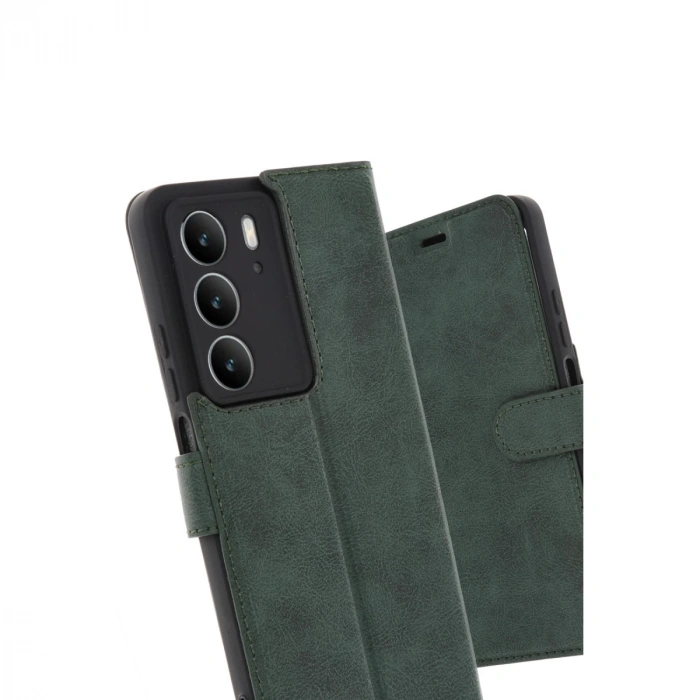 Realme C75 4g Trend S Plus Kapaklı Kılıf - Koyu Yeşil