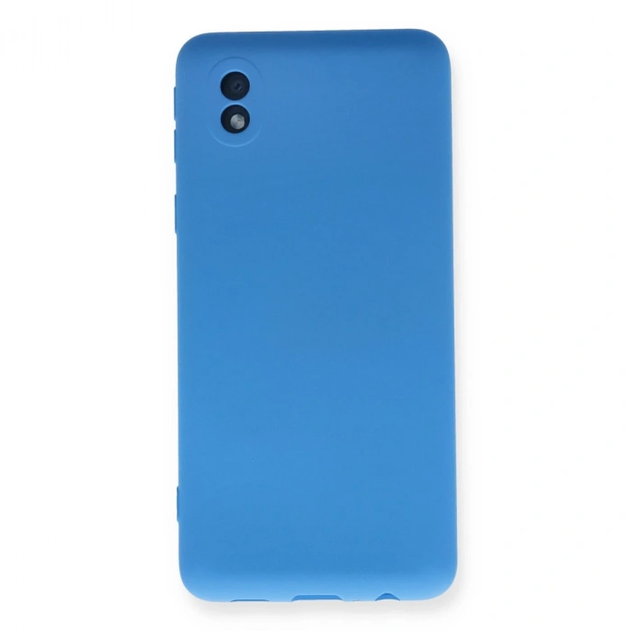 Samsung Galaxy A01 Core Kılıf Nano İçi Kadife Silikon - Mavi