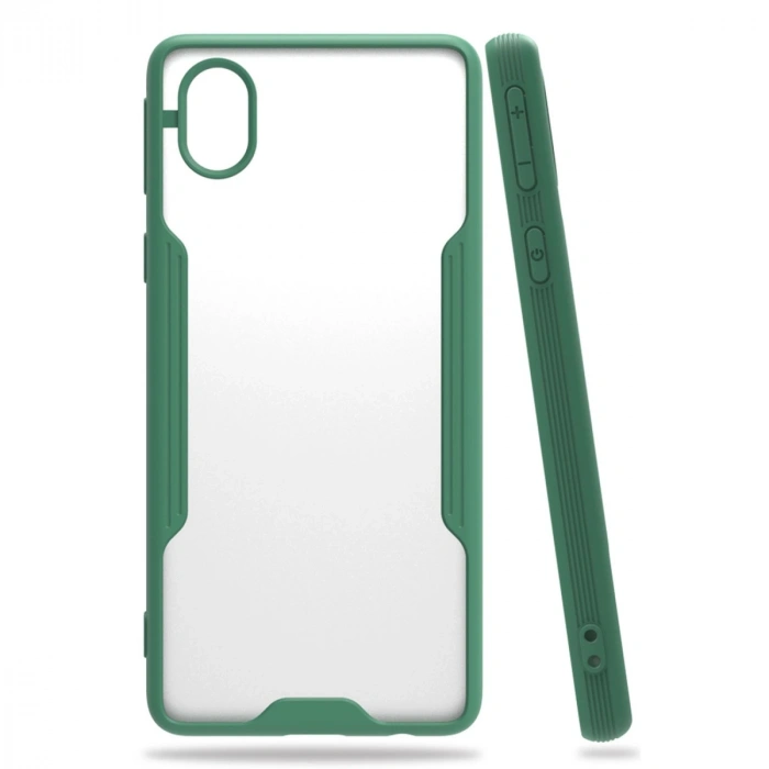 Samsung Galaxy A01 Core Kılıf Platin Silikon - Yeşil