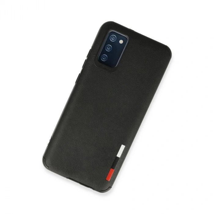 Samsung Galaxy A02s Kılıf Loop Deri Silikon - Siyah