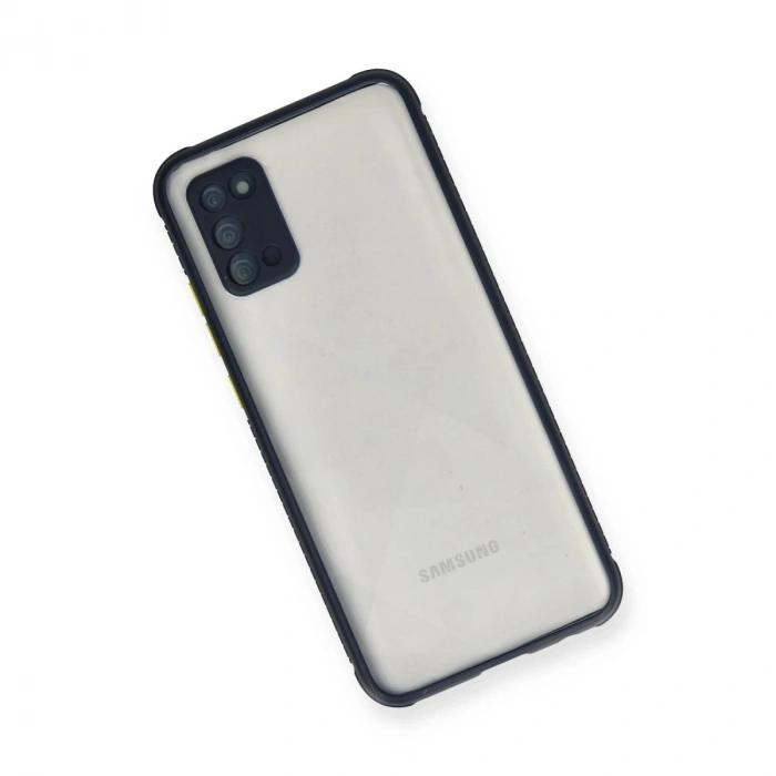 Samsung Galaxy A02s Kılıf Miami Şeffaf Silikon - Lacivert