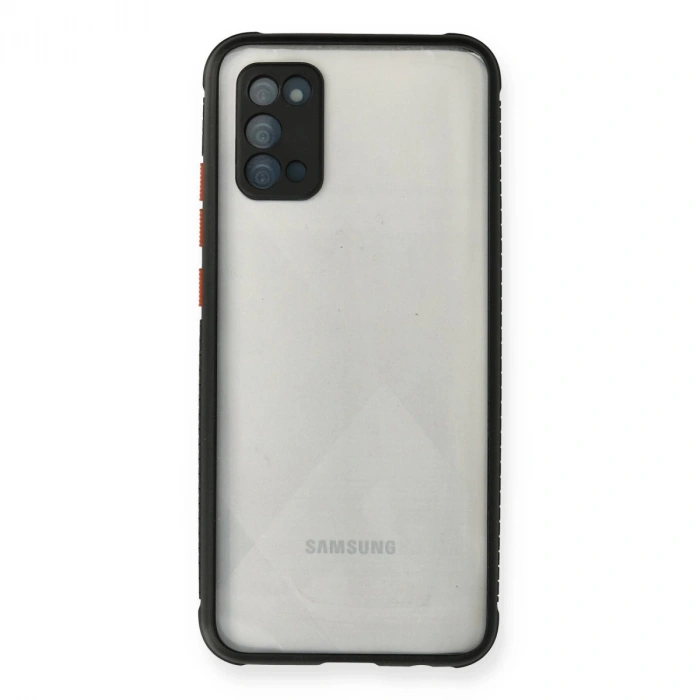Samsung Galaxy A02s Kılıf Miami Şeffaf Silikon - Siyah
