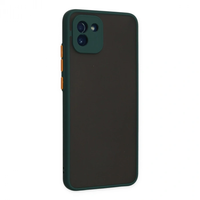 Samsung Galaxy A03 Kılıf Montreal Silikon Kapak - Yeşil