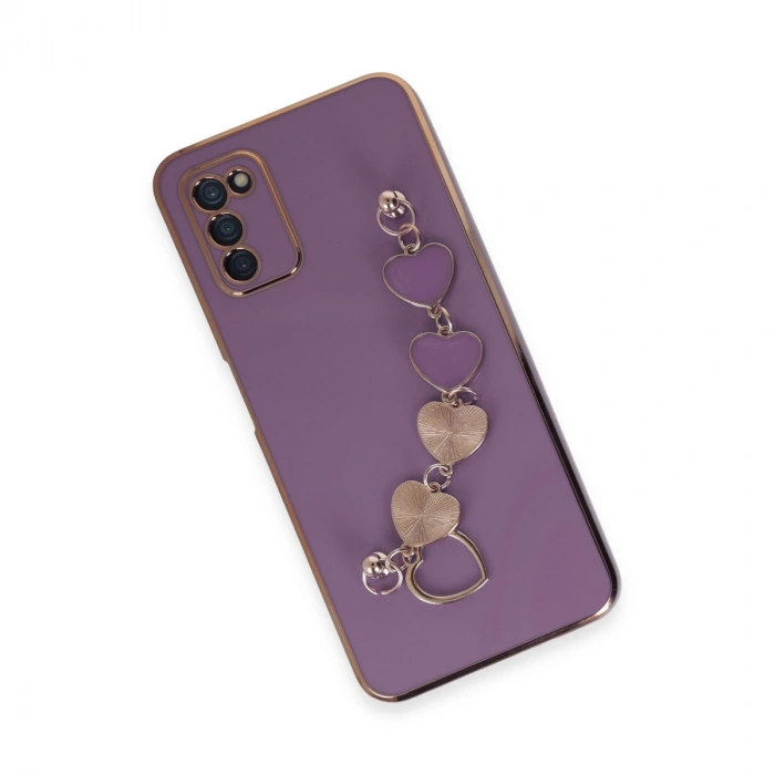 Samsung Galaxy A03s Kılıf Esila Silikon - Mor