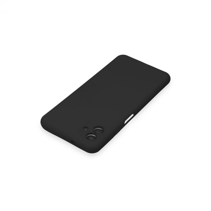 Samsung Galaxy A04 Kılıf Nano İçi Kadife Silikon - Siyah