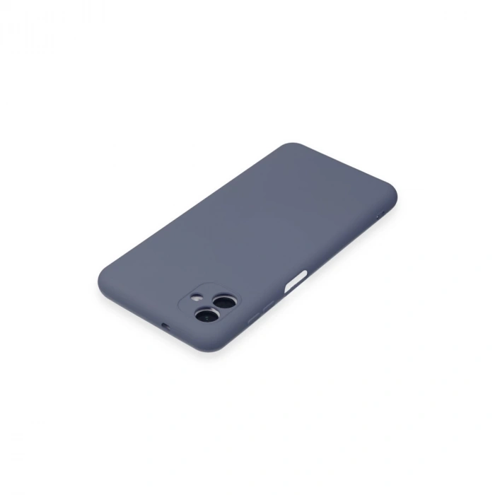 Samsung Galaxy A04e Kılıf Nano İçi Kadife Silikon - Gri