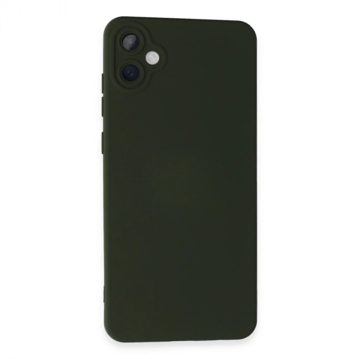 Samsung Galaxy A05 Kılıf Nano İçi Kadife Silikon - Koyu Yeşil