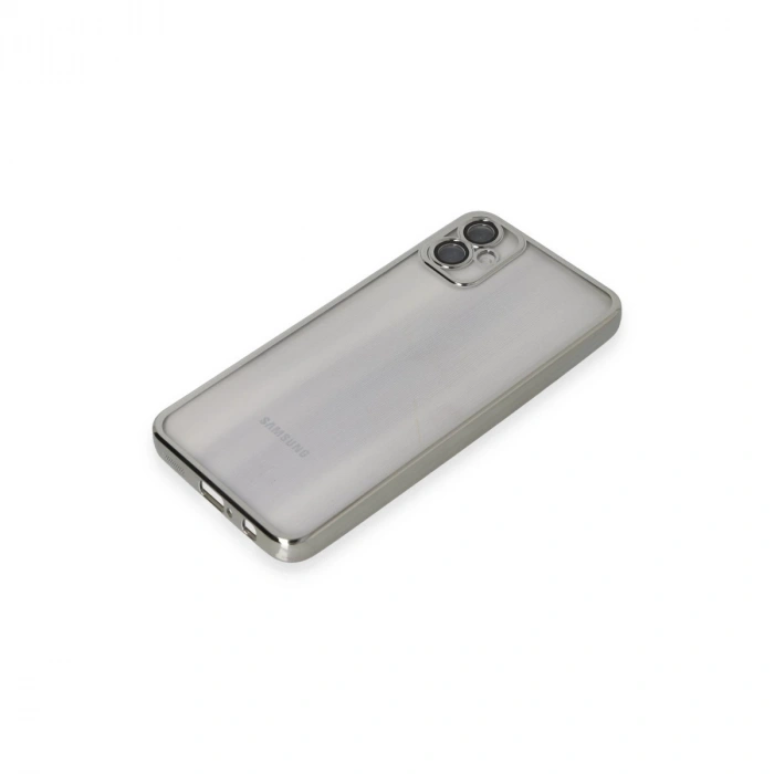 Samsung Galaxy A05 Kılıf Razer Lensli Silikon - Gümüş