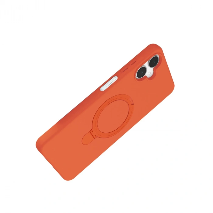 Samsung Galaxy A06 Regal Magsafe Standlı Kapak - Turuncu