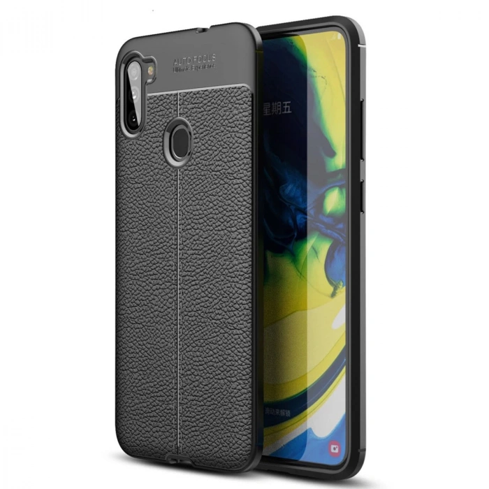 Samsung Galaxy A11 Kılıf Auto Focus Kapak - Siyah