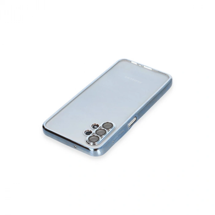 Samsung Galaxy A13 4g Kılıf Razer Lensli Silikon - Açık Mavi