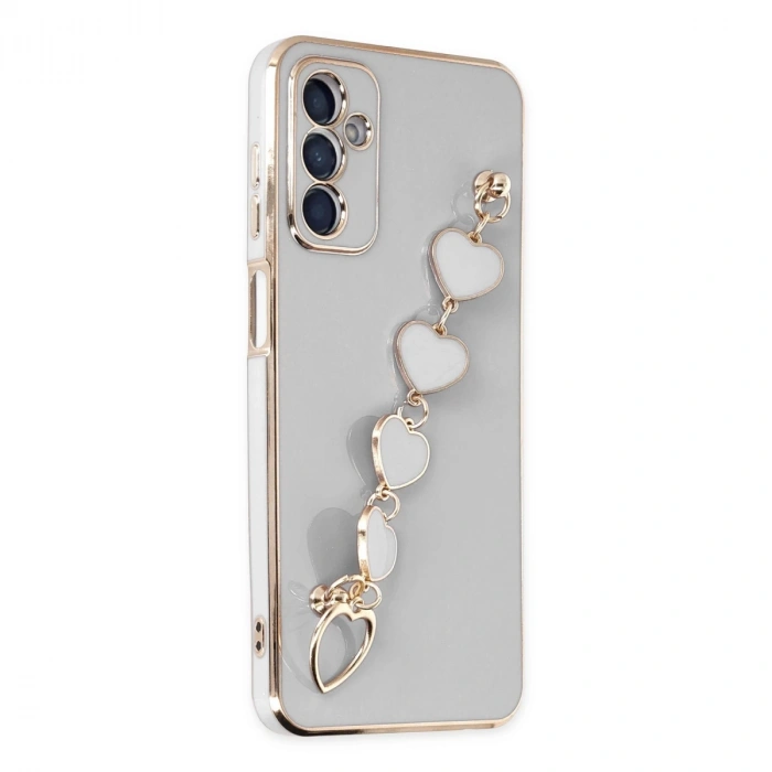 Samsung Galaxy A14 4g Kılıf Esila Silikon - Beyaz