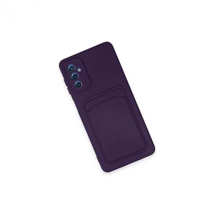 Samsung Galaxy A14 4g Kılıf Kelvin Kartvizitli Silikon - Derin Mor