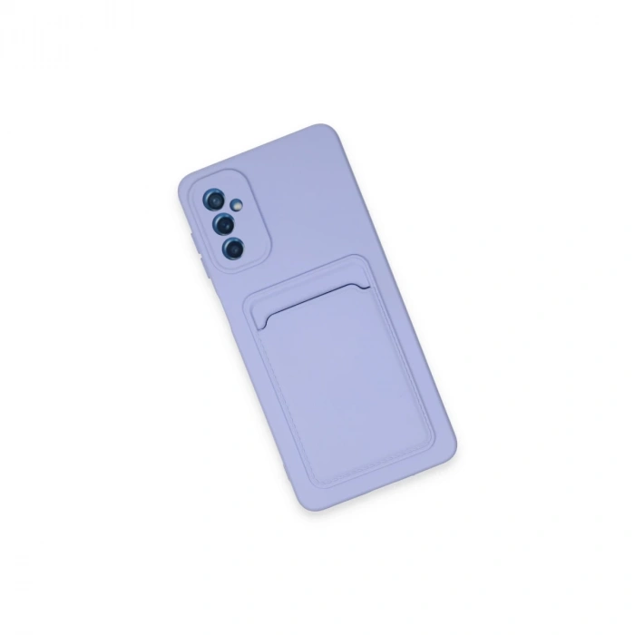 Samsung Galaxy A14 4g Kılıf Kelvin Kartvizitli Silikon - Lila