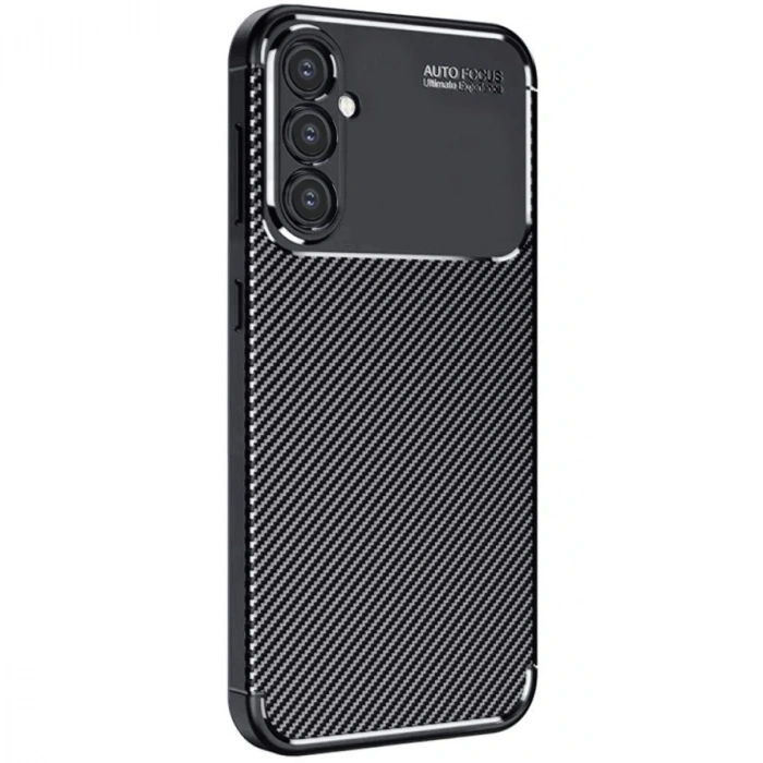 Samsung Galaxy A16 5g Kılıf Auto Focus Karbon Kapak - Siyah